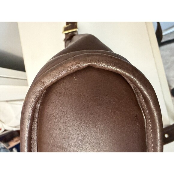 Coach 9816 Vintage Legacy Slim Duffle Brown Leather Crossbody Bucket Bag Medium - Picture 7 of 11